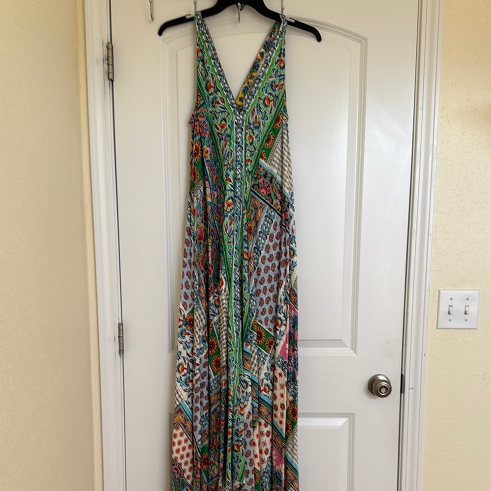 Johnny Was Multicolor Maxi Dress